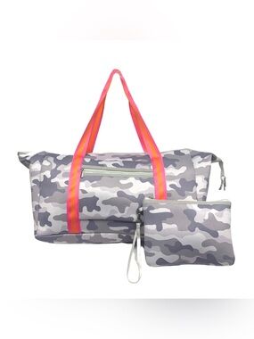 Lulu Mac Gray Camo Neoprene Duffle Bag